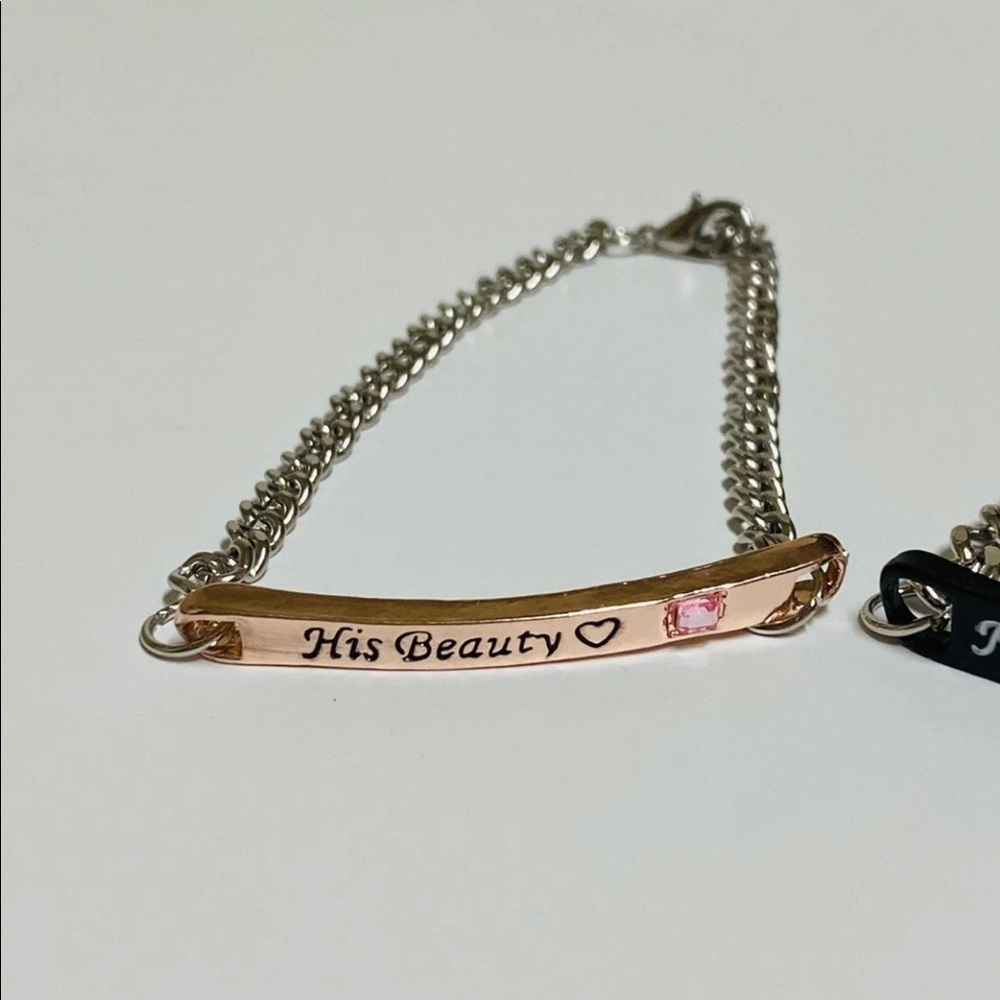 🔥3/$25🔥Her Beast His Beauty Matching Bracelets - Picture 4 of 9